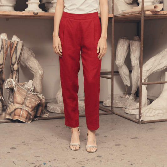 Lava Falls Linen Gladiolus Trousers