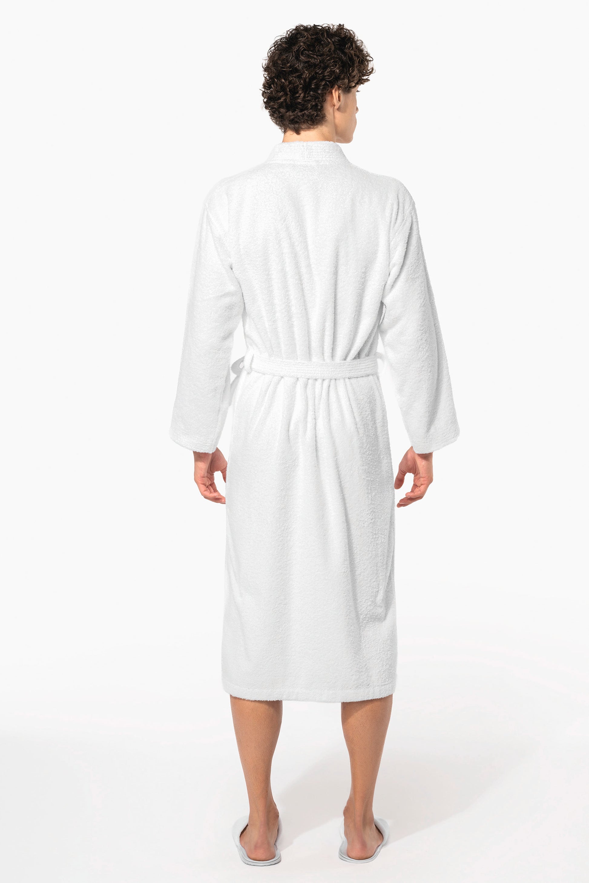 Premium medvilninis kimono stiliaus SPA chalatas — naturalusdrabuziai.lt