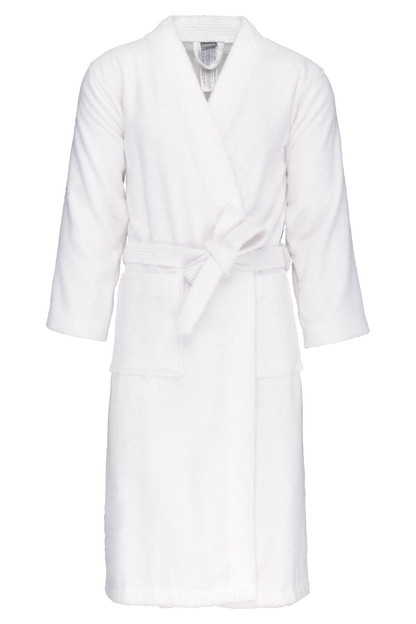 Premium medvilninis kimono stiliaus SPA chalatas — naturalusdrabuziai.lt