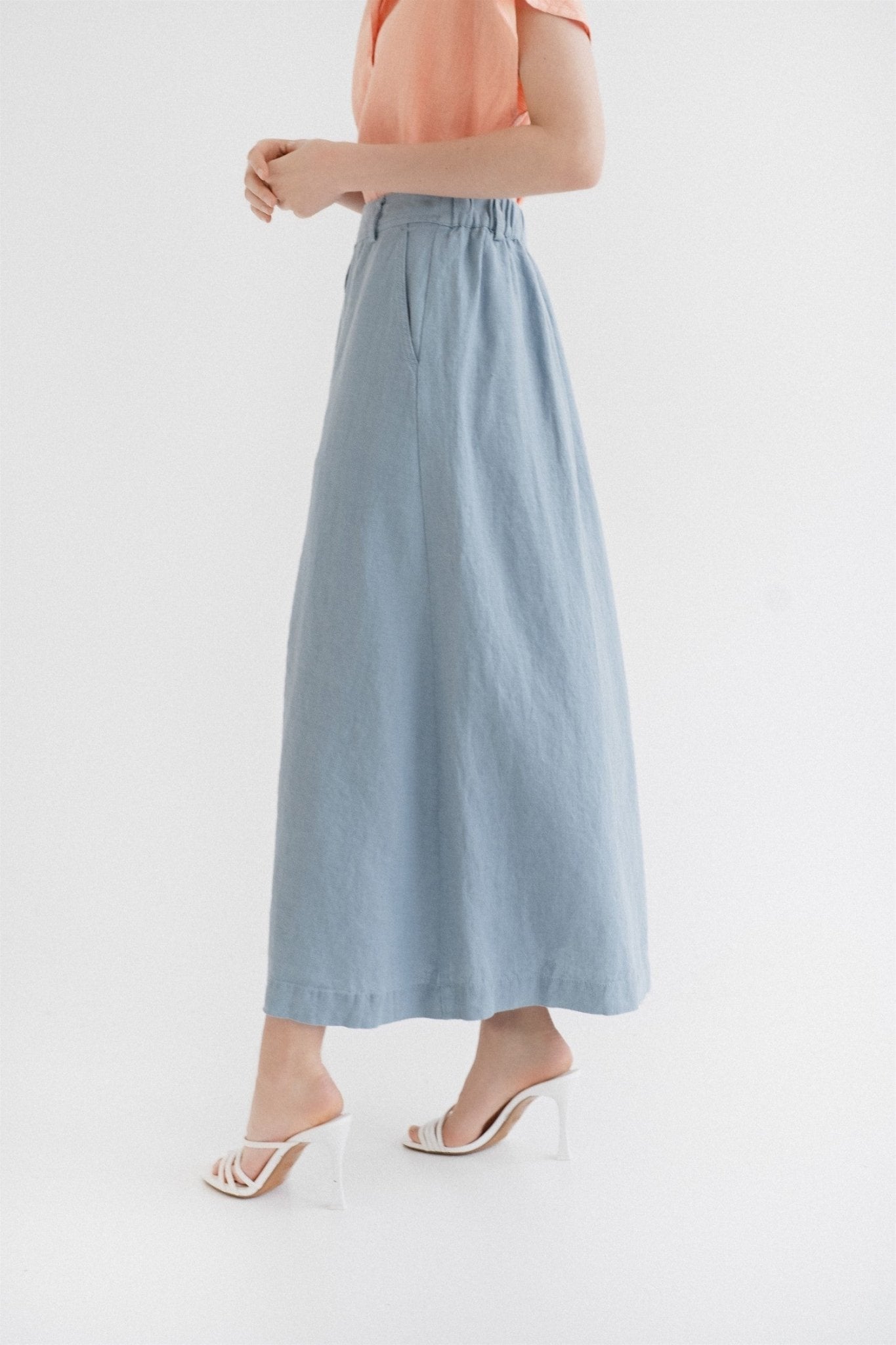 Allure Linen Gardenia Skirt