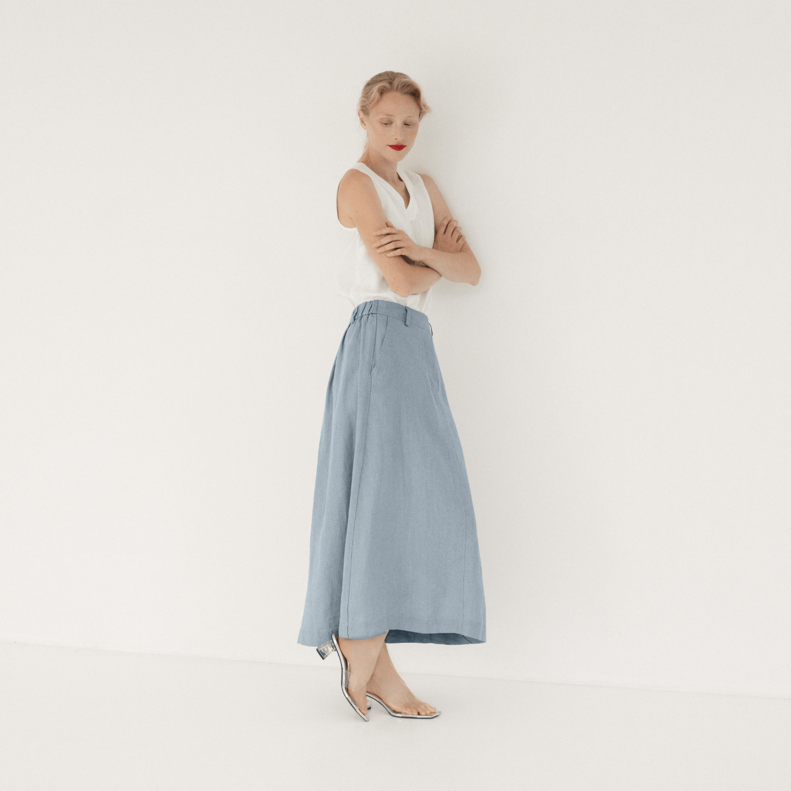 Allure Linen Gardenia Skirt