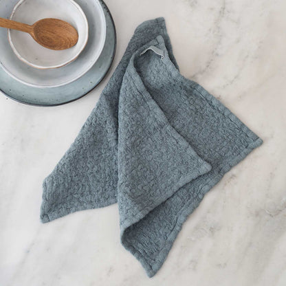 Blue Fog lino Dishcloth rinkinys 2 vnt. — naturalusdrabuziai.lt