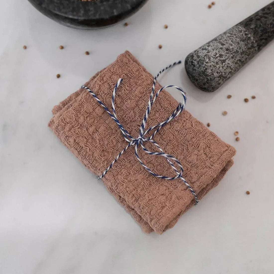Cafe Creme lino Dishcloth rinkinys 2 vnt. — naturalusdrabuziai.lt