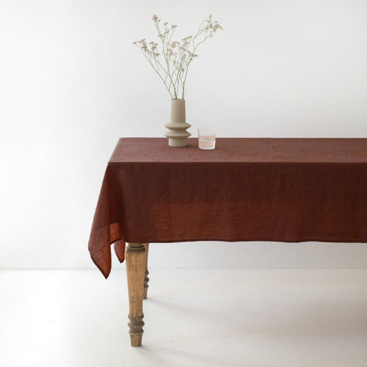 Chocolate Lightweight lino staltiesė — naturalusdrabuziai.lt