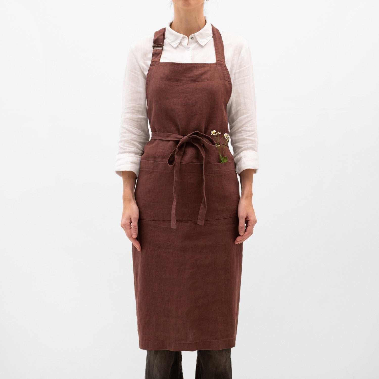 Chocolate lino šefo prijuostė — naturalusdrabuziai.lt