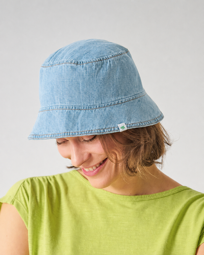 Kepurė iš kanapių ir ekologiškos medvilnės (DH418OEB) – aqua