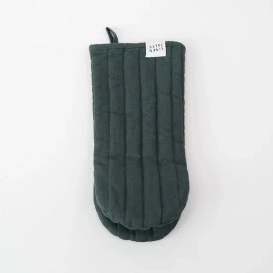 Forest Green lino virimo pirštinė — naturalusdrabuziai.lt