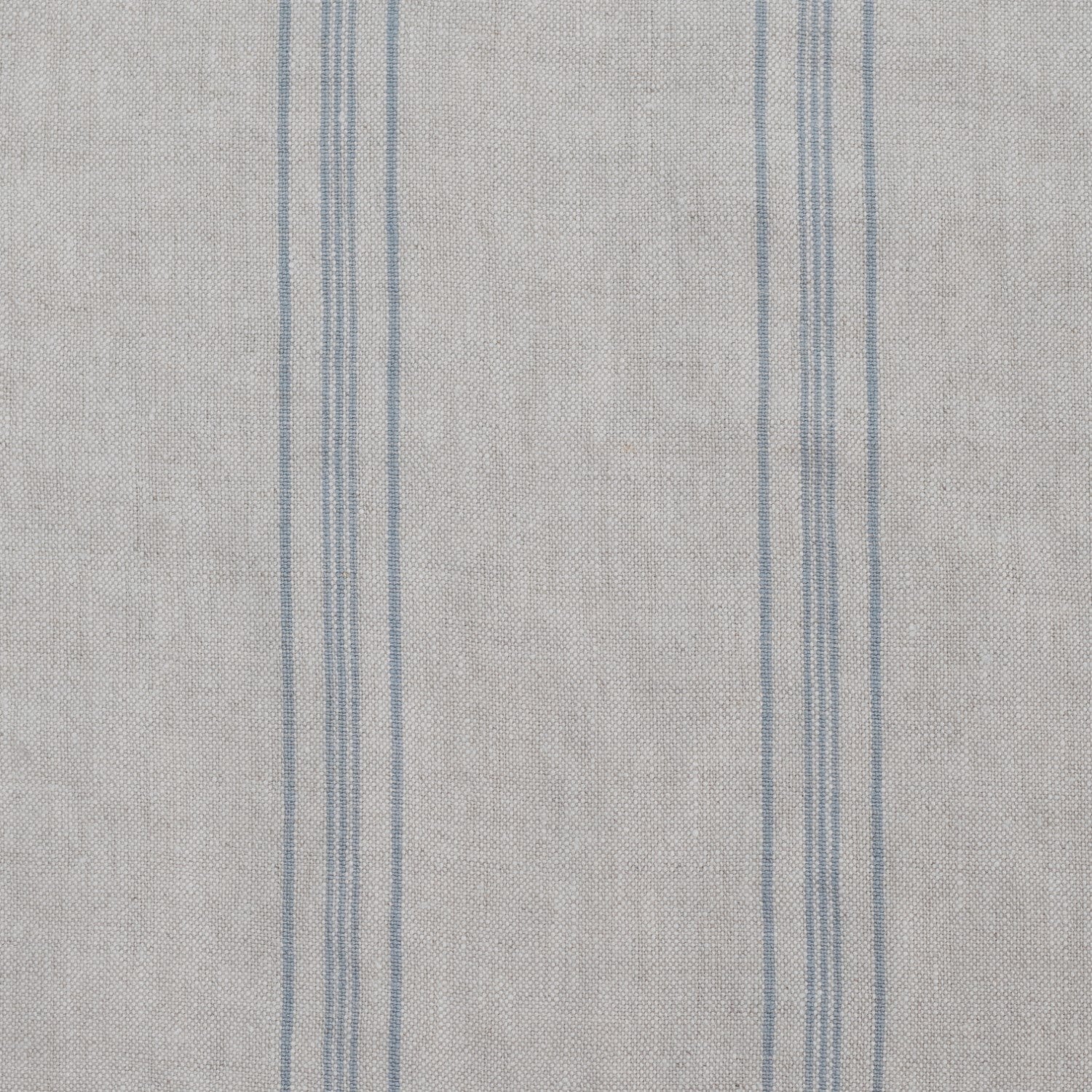 Grey Blue Wide Stripe Rustic Fabric 280g/sq.m — naturalusdrabuziai.lt