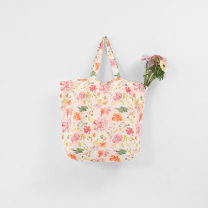 LIMITED EDITION Wildflower Flow lino didelis krepšys — naturalusdrabuziai.lt