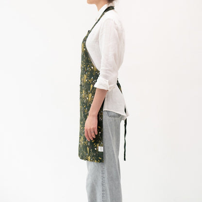 LIMITED EDITION Woodland lino kasdienė prijuostė — naturalusdrabuziai.lt