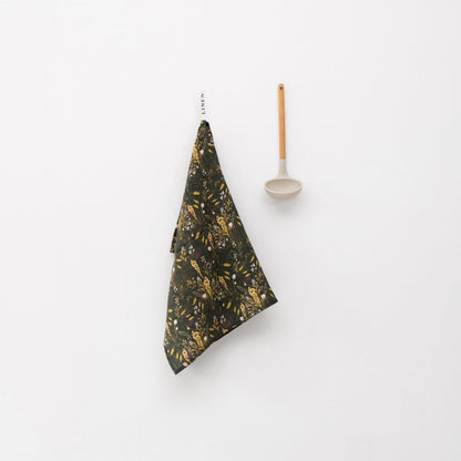 LIMITED EDITION Woodland lino virtuvinė servetė — naturalusdrabuziai.lt