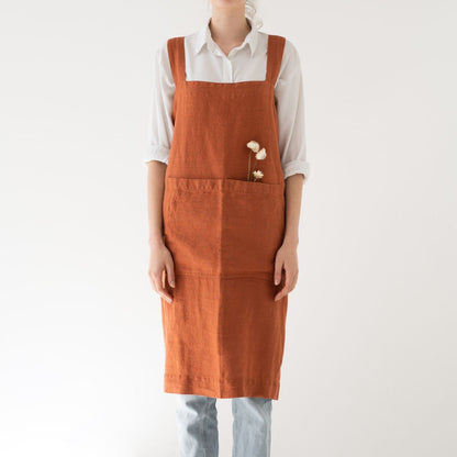 lino Tales Baked Clay lino Pinafore prijuostė — naturalusdrabuziai.lt
