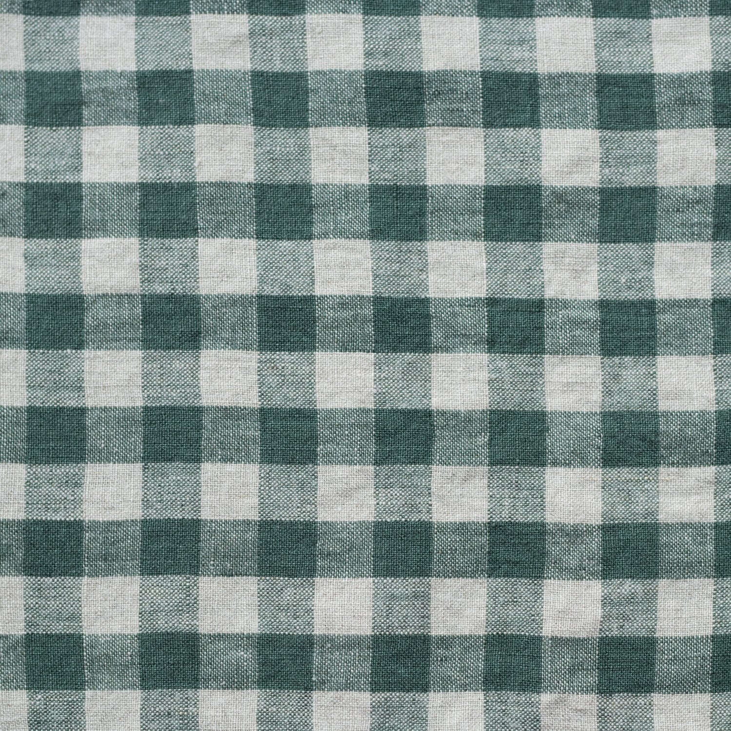 lino Tales Forest Green Gingham lino Garcon prijuostė — naturalusdrabuziai.lt