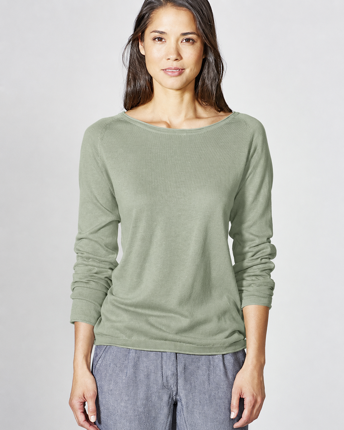 Moteriškas megztinis iš kanapių ir ekologiškos medvilnės – cactus