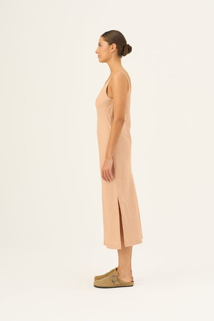 Maple Sugar Linen Chamomile Dress