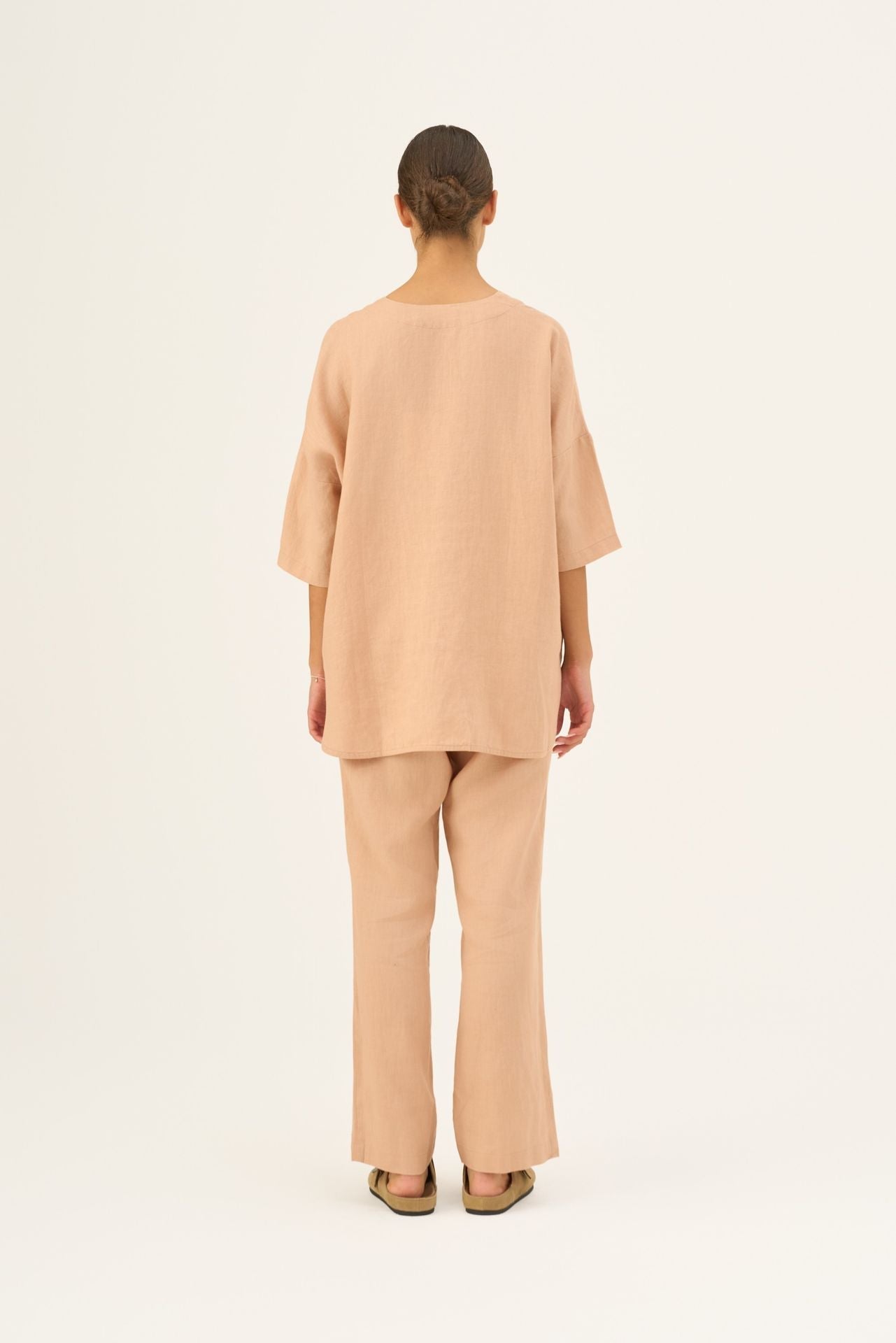 Maple Sugar lino Primrose Loungewear rinkinys — naturalusdrabuziai.lt