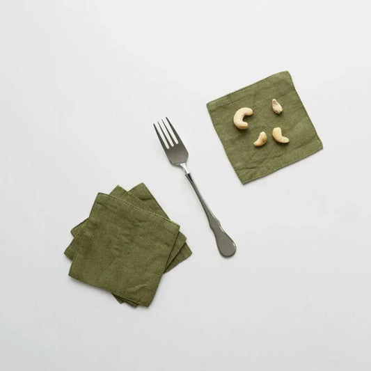 Martini Olive lino padėkliukų rinkinys 4 vnt. — naturalusdrabuziai.lt