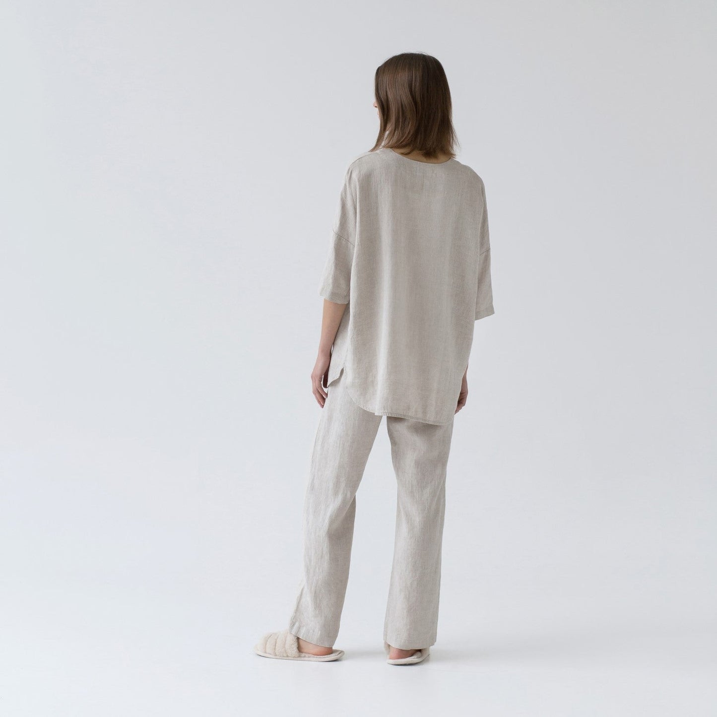 Melange lino Primrose Loungewear rinkinys — naturalusdrabuziai.lt