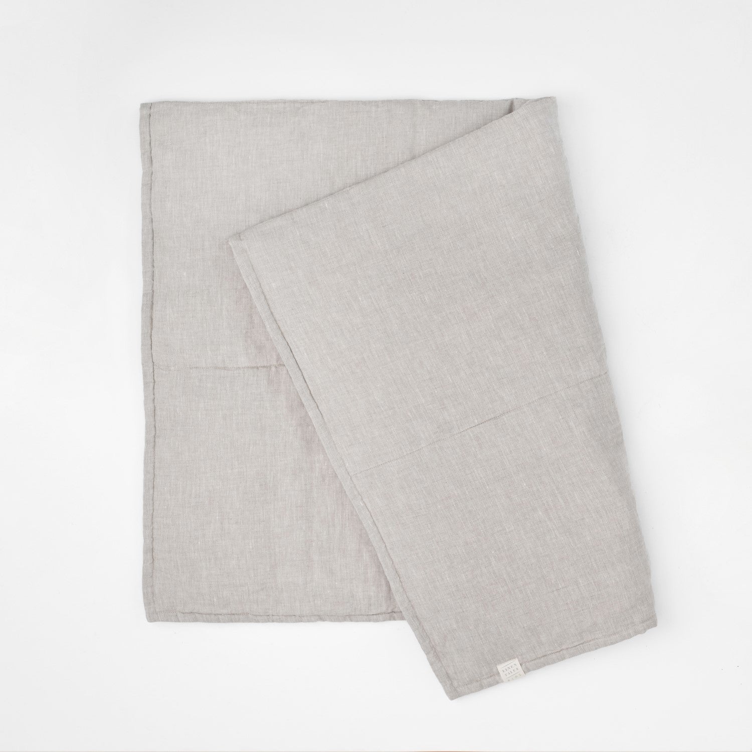 Melange lino Quilted antklodė — naturalusdrabuziai.lt