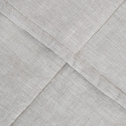 Melange lino Quilted antklodė — naturalusdrabuziai.lt