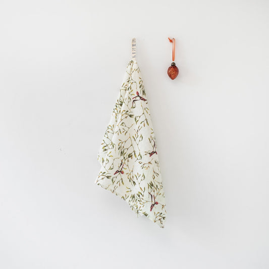 Mistletoe lino virtuvinė servetė — naturalusdrabuziai.lt