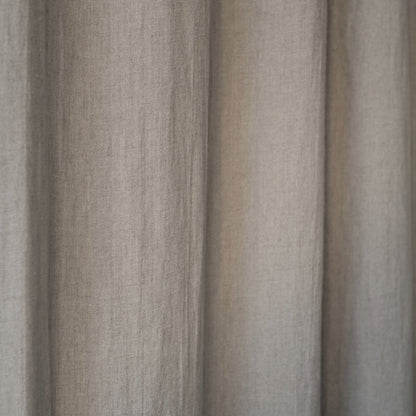 Natural lino Night Time Tie viršus Curtain rinkinys 2 vnt. — naturalusdrabuziai.lt