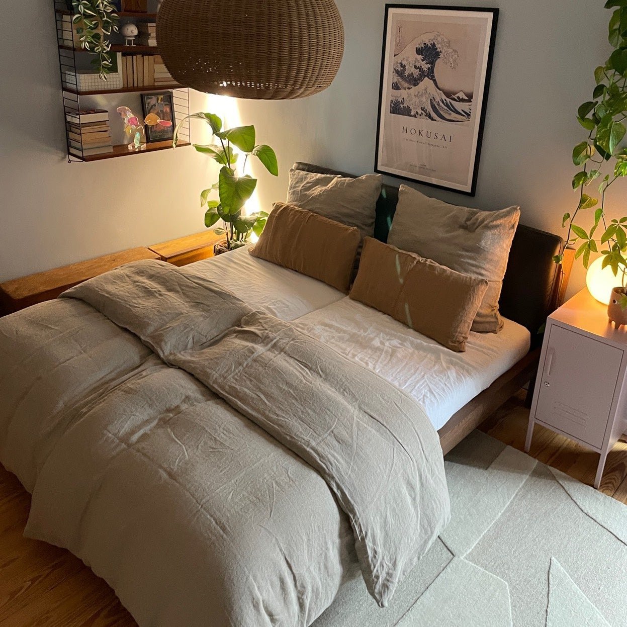 Natural lino pagalvės užvalkalas — naturalusdrabuziai.lt