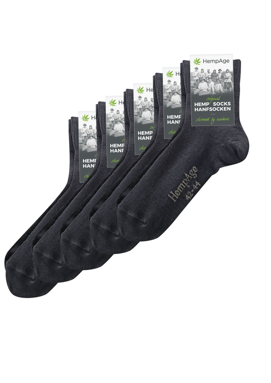 Kojinės iš kanapių ir ekologiškos medvilnės (TR011-Bundle) – Juoda