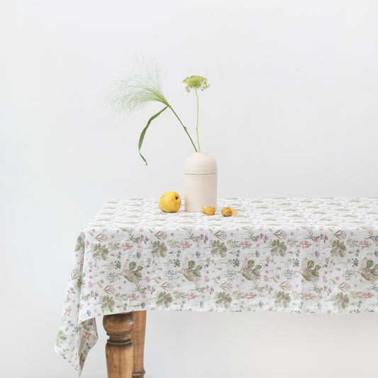 White Botany lino staltiesė — naturalusdrabuziai.lt